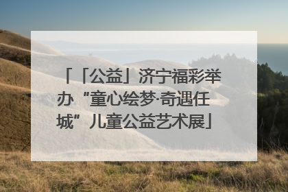「公益」济宁福彩举办“童心绘梦·奇遇任城”儿童公益艺术展