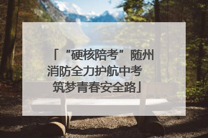 “硬核陪考”随州消防全力护航中考 筑梦青春安全路
