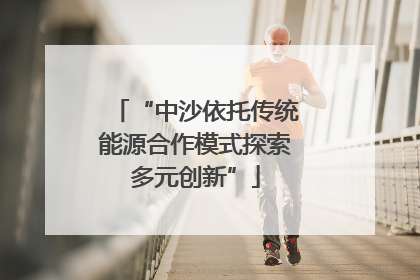 “中沙依托传统能源合作模式探索多元创新”