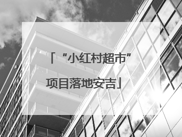 “小红村超市”项目落地安吉
