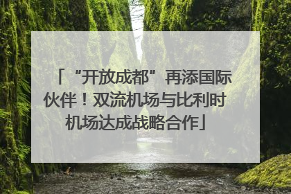 “开放成都”再添国际伙伴！双流机场与比利时机场达成战略合作