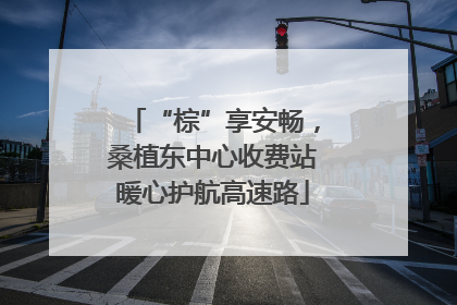 “棕”享安畅，桑植东中心收费站暖心护航高速路