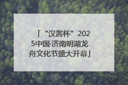 “汉酱杯”2025中国·济南明湖龙舟文化节盛大开幕
