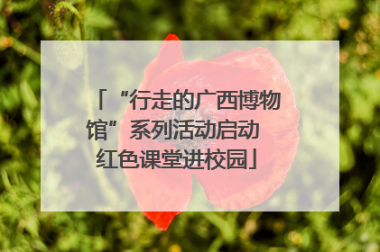 “行走的广西博物馆”系列活动启动 红色课堂进校园