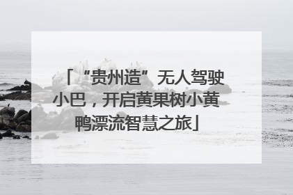 “贵州造”无人驾驶小巴，开启黄果树小黄鸭漂流智慧之旅