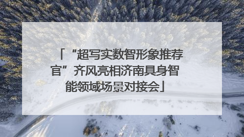 “超写实数智形象推荐官”齐风亮相济南具身智能领域场景对接会
