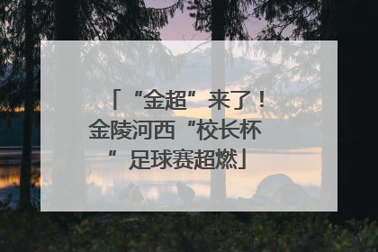 “金超”来了！金陵河西“校长杯”足球赛超燃