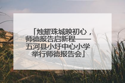 烛耀珠城映初心，师德报告启新程——五河县小圩中心小学举行师德报告会