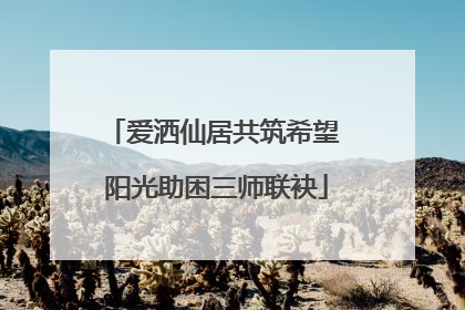 爱洒仙居共筑希望 阳光助困三师联袂