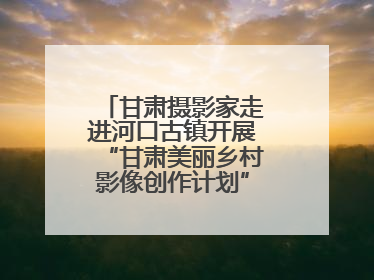 甘肃摄影家走进河口古镇开展“甘肃美丽乡村影像创作计划”系列活动调研
