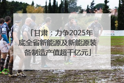 甘肃：力争2025年底全省新能源及新能源装备制造产值超千亿元