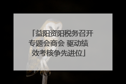 益阳资阳税务召开专题会商会 驱动绩效考核争先进位