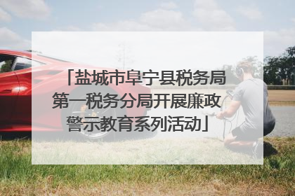盐城市阜宁县税务局第一税务分局开展廉政警示教育系列活动