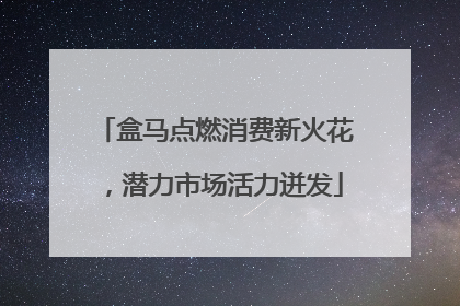 盒马点燃消费新火花，潜力市场活力迸发