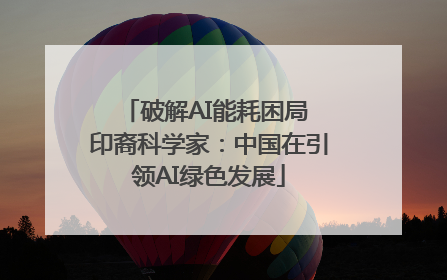 破解AI能耗困局 印裔科学家：中国在引领AI绿色发展