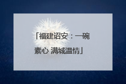 福建诏安：一碗素心 满城温情