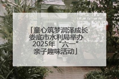 童心筑梦润泽成长 娄底市水利局举办2025年“六一”亲子趣味活动