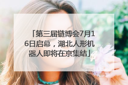 第三届链博会7月16日启幕，湖北人形机器人即将在京集结