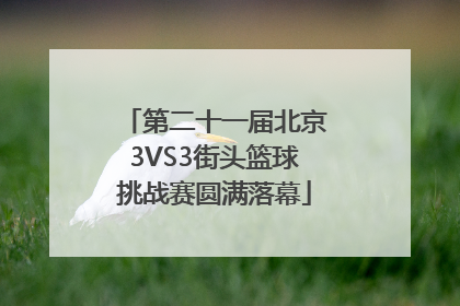 第二十一届北京3VS3街头篮球挑战赛圆满落幕