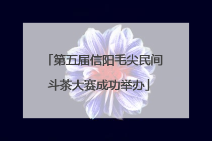 第五届信阳毛尖民间斗茶大赛成功举办
