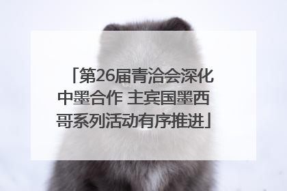 第26届青洽会深化中墨合作 主宾国墨西哥系列活动有序推进