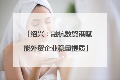 绍兴：融杭数贸港赋能外贸企业稳量提质