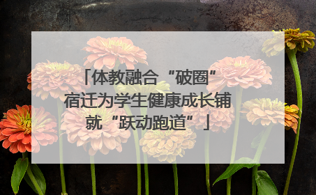 体教融合“破圈” 宿迁为学生健康成长铺就“跃动跑道”