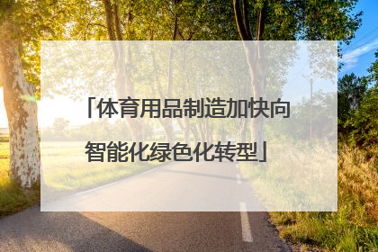 体育用品制造加快向智能化绿色化转型