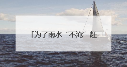 为了雨水“不淹”赶考路，“城市医生”全面清理“隐疾”