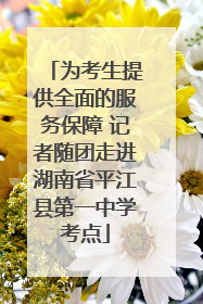 为考生提供全面的服务保障 记者随团走进湖南省平江县第一中学考点