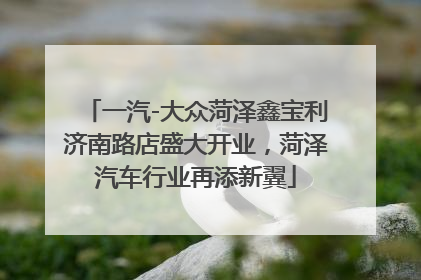 一汽-大众菏泽鑫宝利济南路店盛大开业，菏泽汽车行业再添新翼