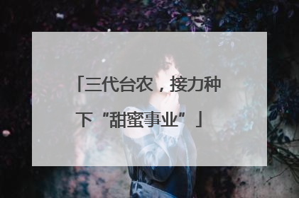 三代台农，接力种下“甜蜜事业”