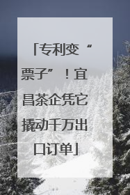 专利变“票子”！宜昌茶企凭它撬动千万出口订单