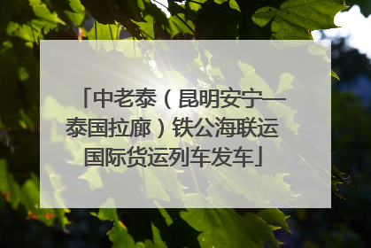 中老泰（昆明安宁—泰国拉廊）铁公海联运国际货运列车发车