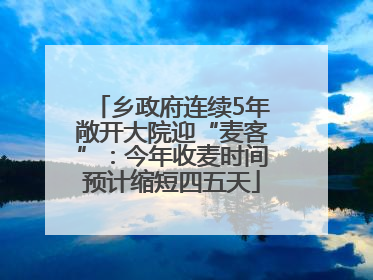 乡政府连续5年敞开大院迎“麦客”：今年收麦时间预计缩短四五天