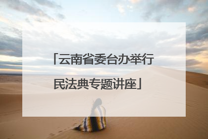 云南省委台办举行民法典专题讲座