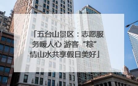 五台山景区：志愿服务暖人心 游客“粽”情山水共享假日美好