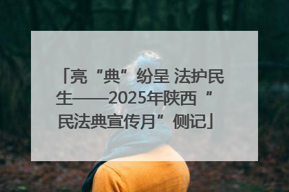 亮“典”纷呈 法护民生——2025年陕西“民法典宣传月”侧记