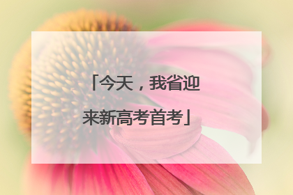 今天，我省迎来新高考首考
