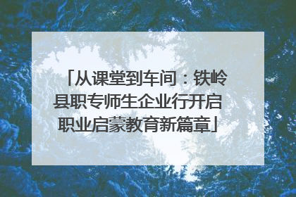 从课堂到车间：铁岭县职专师生企业行开启职业启蒙教育新篇章
