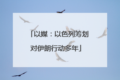 以媒：以色列筹划对伊朗行动多年