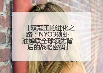 双冠王的进化之路：NYO3磷虾油蝉联全球领先背后的战略密码