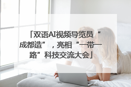双语AI视频导览员“成都造”，亮相“一带一路”科技交流大会