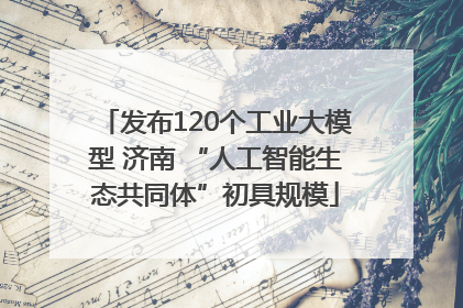 发布120个工业大模型 济南 “人工智能生态共同体”初具规模