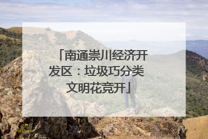 南通崇川经济开发区：垃圾巧分类 文明花竞开