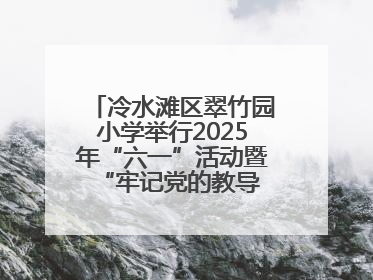 冷水滩区翠竹园小学举行2025年“六一”活动暨“牢记党的教导 争做强国少年”新队员入队仪式