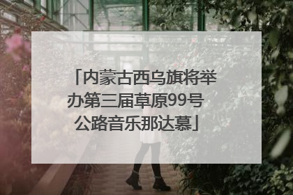 内蒙古西乌旗将举办第三届草原99号公路音乐那达慕