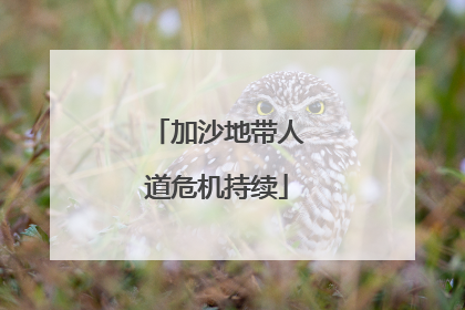 加沙地带人道危机持续