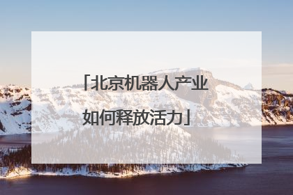 北京机器人产业如何释放活力