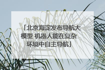 北京海淀发布导航大模型 机器人能在复杂环境中自主导航